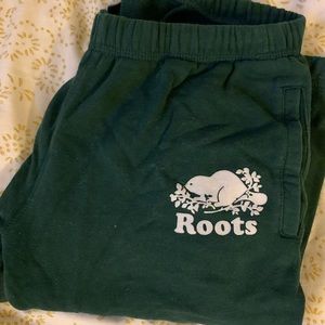 Forest Green Roots Sweatpants